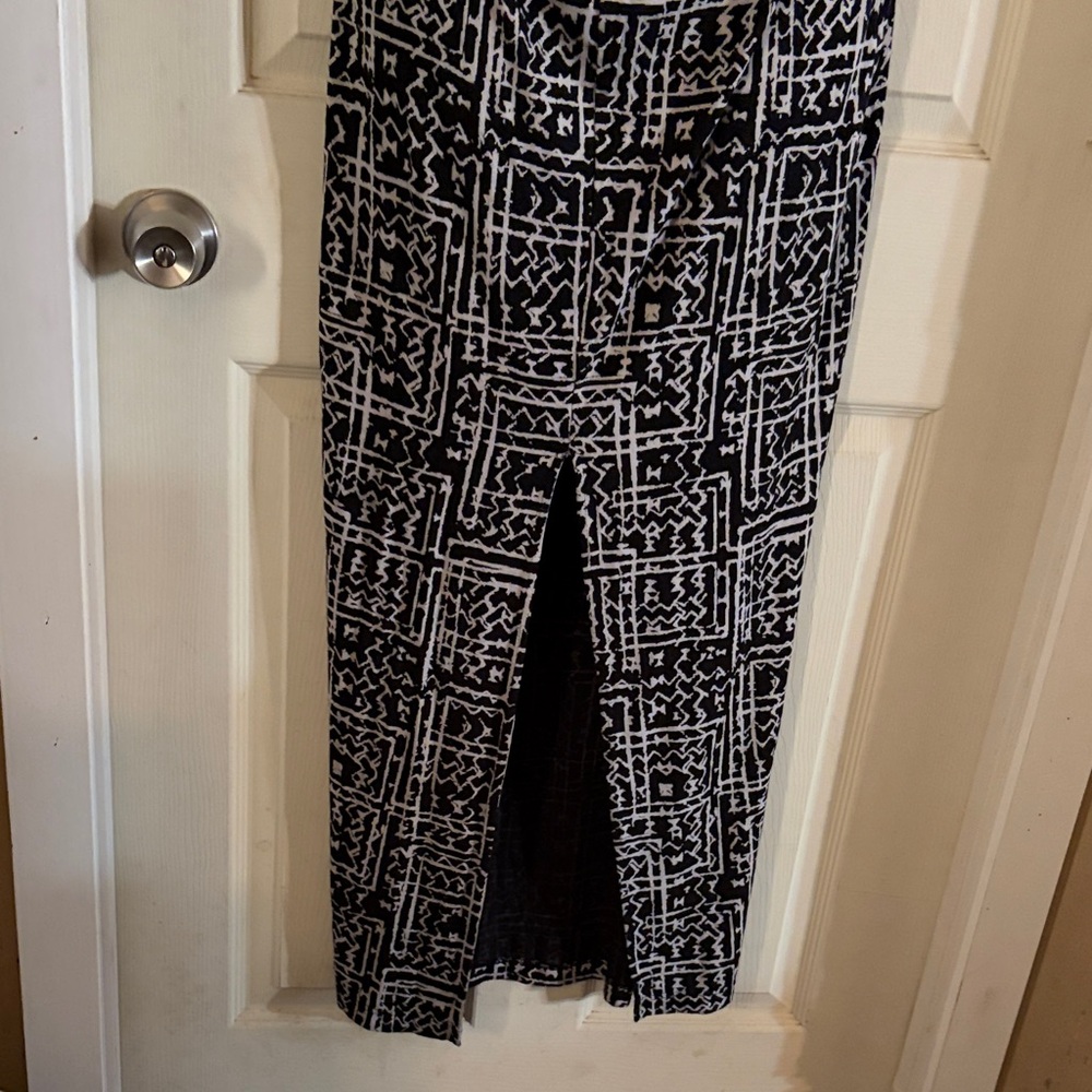 Silence + Noise Monochrome Patterned Pencil Skirt